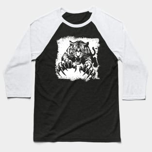 Tiger Attacking Baseball T-Shirt